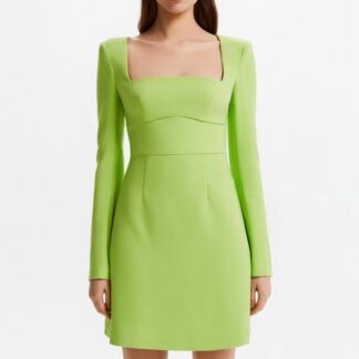 Square neck mini dress